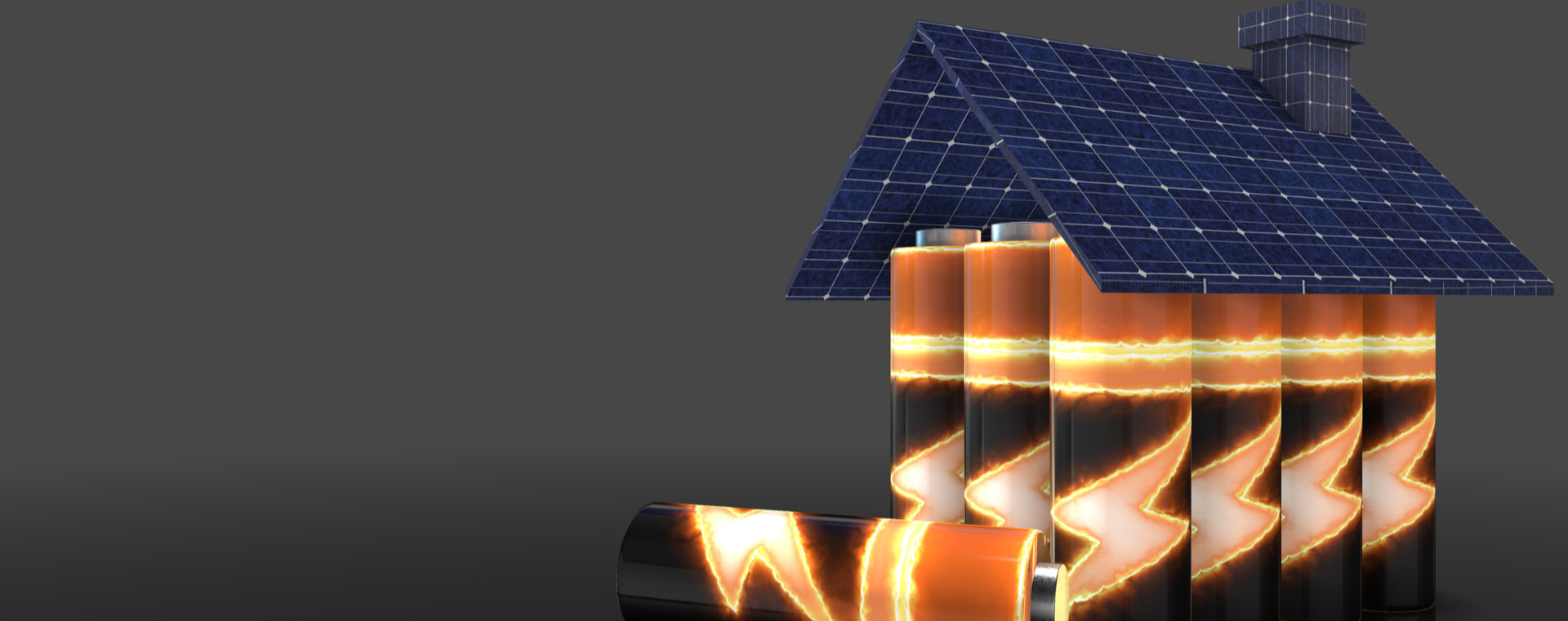 batterie accumulo fotovoltaico a forma di casa