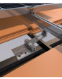 Supporto complanare regolabile kit 2 moduli con staffa salva tegole tetti tegole